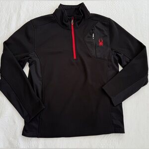 Spyder Men’s Bandit Half Zip Jacket Black size Large L